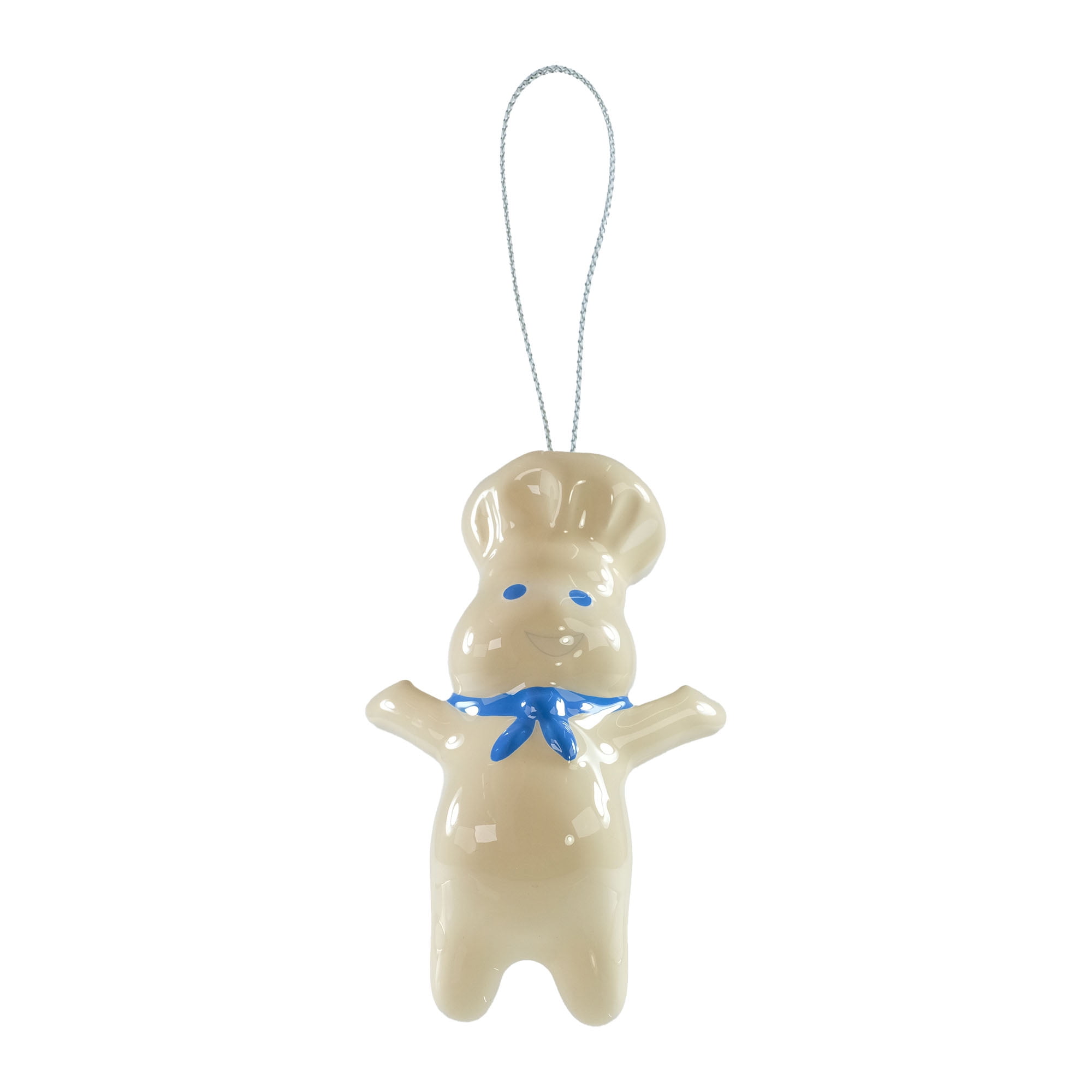 Pillsbury Dough Boy Decoupage Holiday Ornament, White
