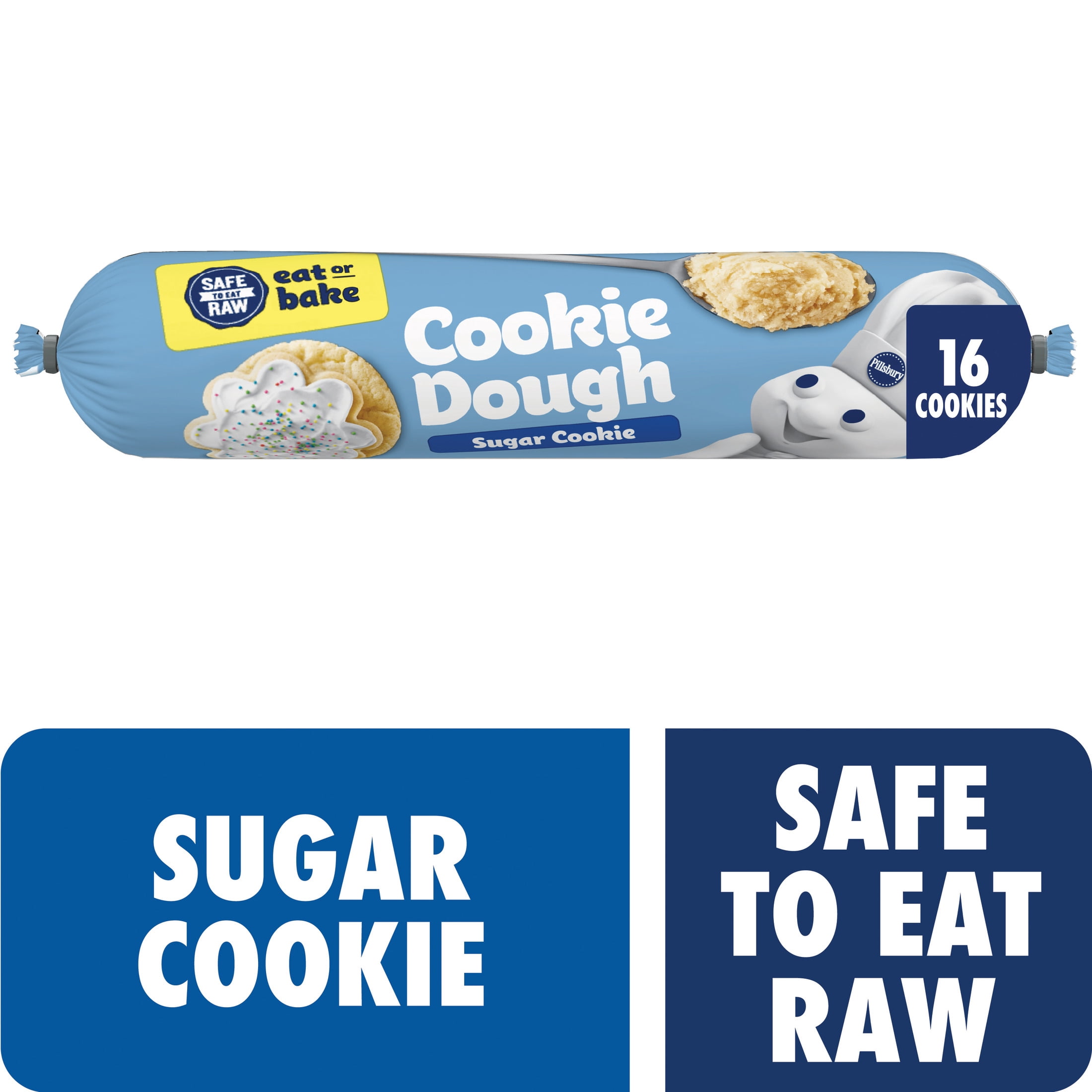 Pillsbury Ready To Bake Refrigerated Sugar Cookie Dough 16.5 oz