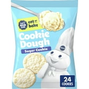 Pillsbury Ready To Bake Refrigerated Cookie Dough, Sugar Cookie, 24 Cookies, 16 oz