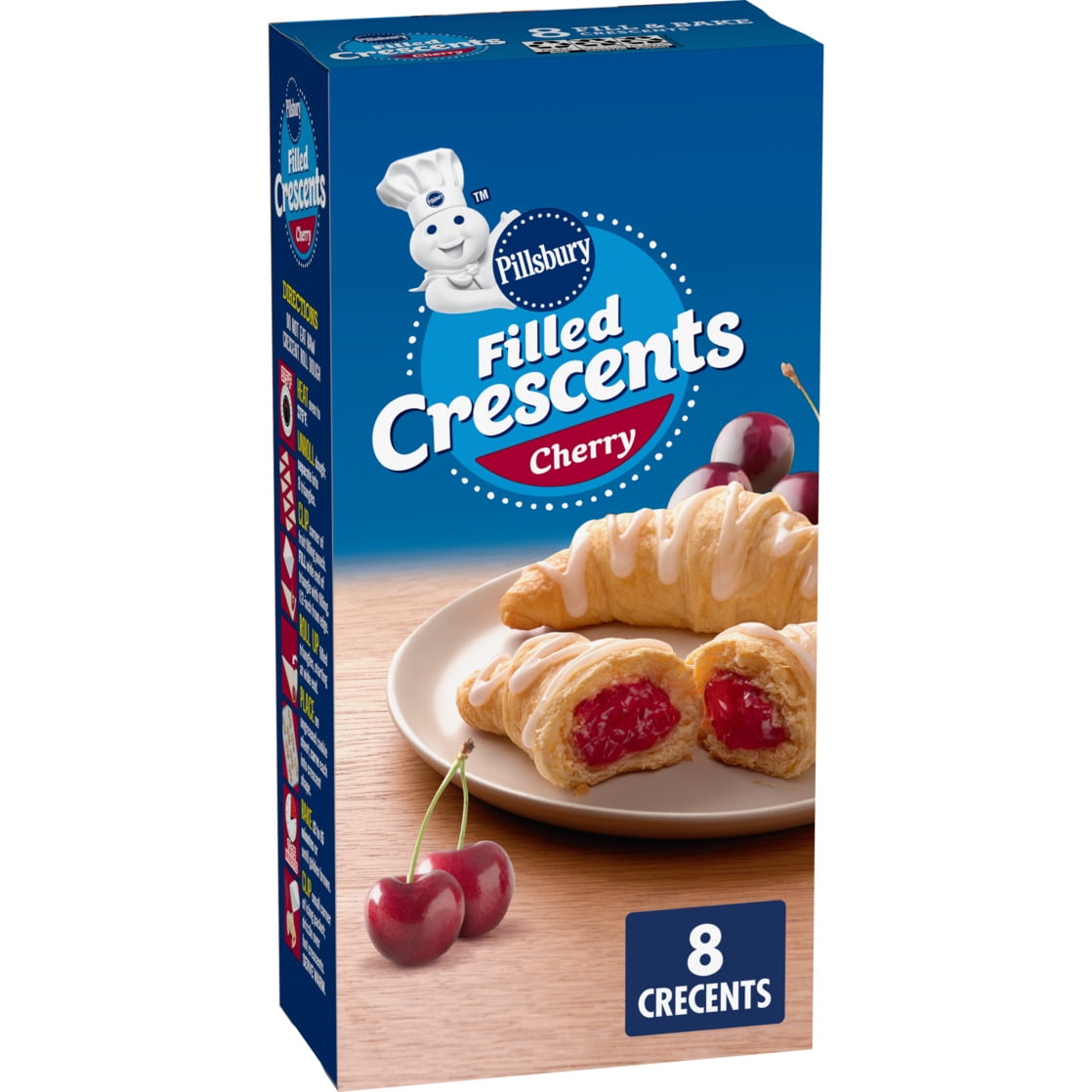 70’s Pillsbury ファニーフェイス チューチューチェリー 付 Pillsbury Ready Pastry Dough, Refrigerated Fruit Crescent Rolls