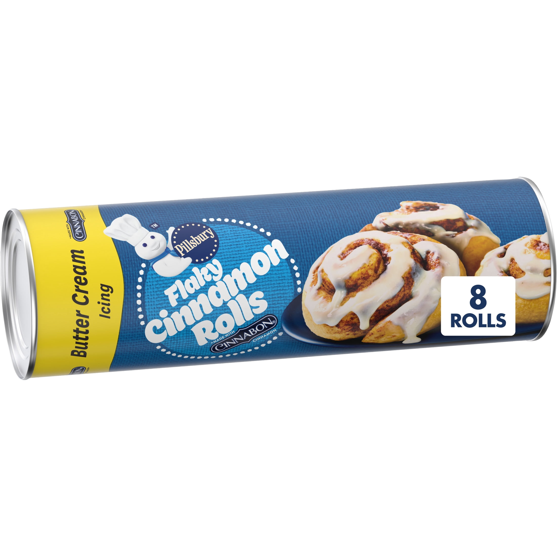 Pillsbury Flaky Grands! Cinnamon Rolls with Cinnabon Cinnamon and Original Icing, 5 Rolls