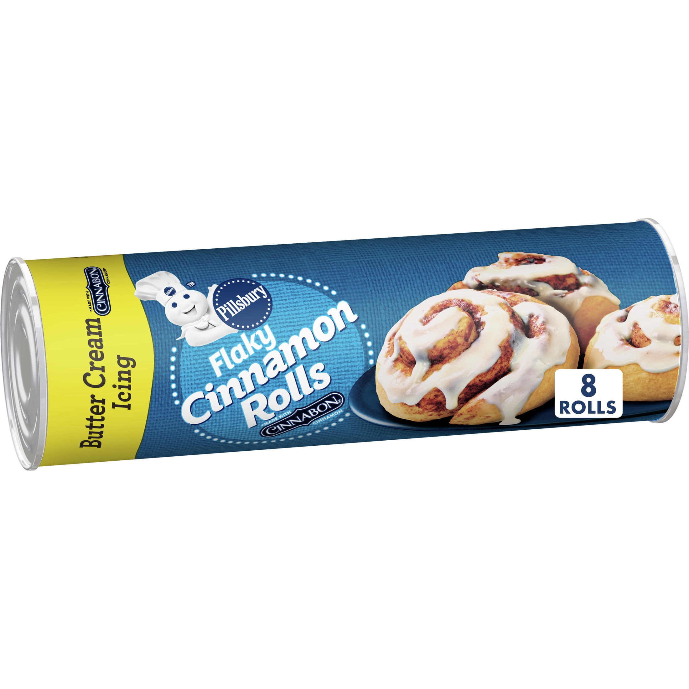 Pillsbury Flaky Grands! Cinnamon Rolls with Cinnabon Cinnamon and Original Icing, 5 Rolls