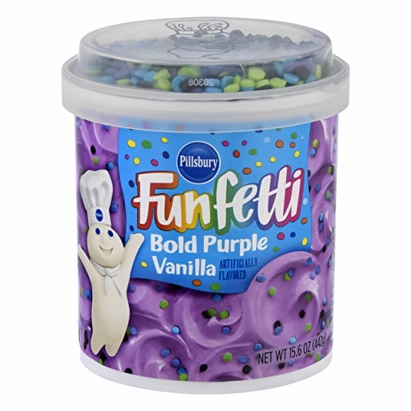 Pillsbury Funfetti Bold Purple Vanilla Frosting (Pack of 2)