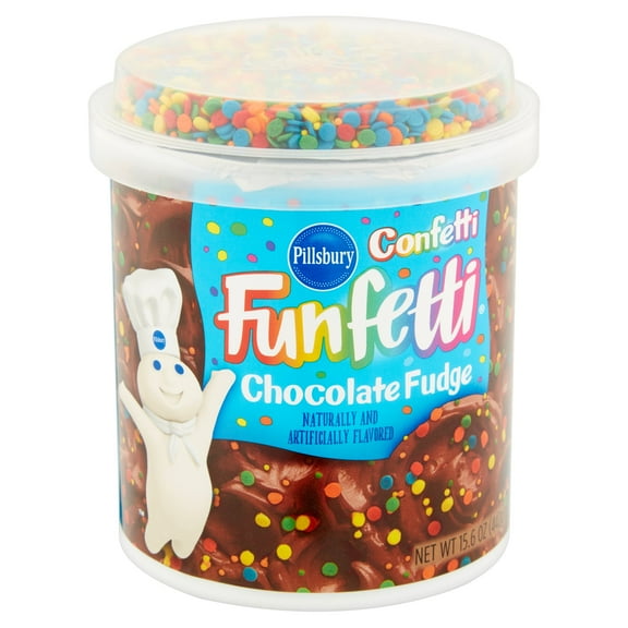 Pillsbury Funfetti Chocolate Fudge Frosting 15.6 oz