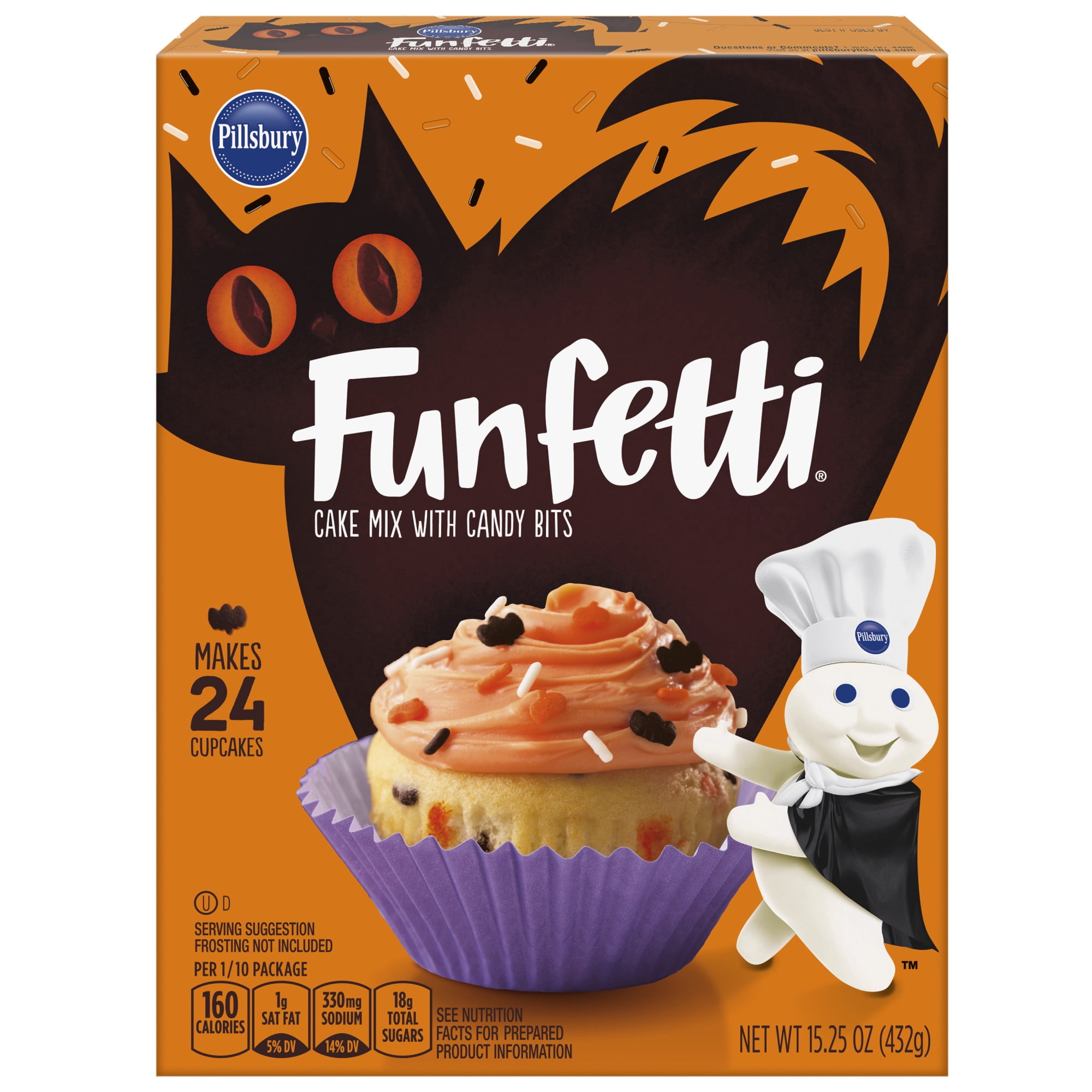 Funretti Funfetti Halloween Cake Mix - Baking mixes for - Walmart Business Supplies