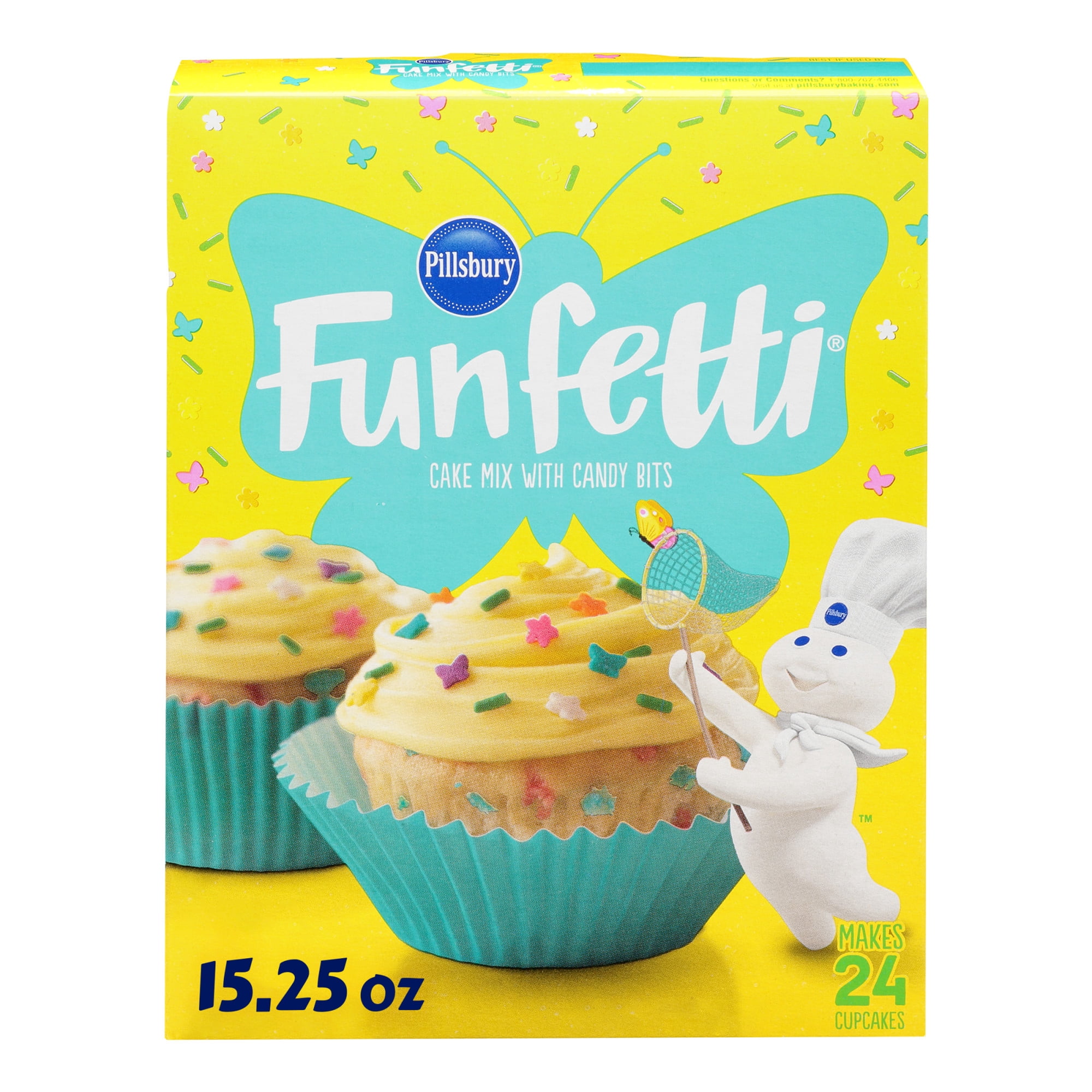 Pillsbury Funfetti Spring Cake Mix with Candy Bits, 15.25 Oz Box ...