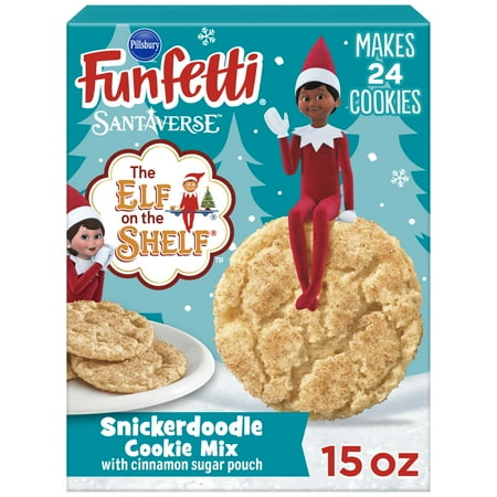 Pillsbury Funfetti The Elf on the Shelf Snickerdoodle Cookie Mix, 15 Oz Box
