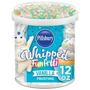 Pillsbury Funfetti Whipped Vanilla Frosting, 12 oz Tub