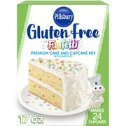 Pillsbury Gluten Free Funfetti Cake Mix with Candy Bits, 17 oz Box