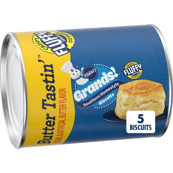 Pillsbury Grands Southern Homestyle Butter Tastin' Biscuits, 5 Count, 10.2 oz