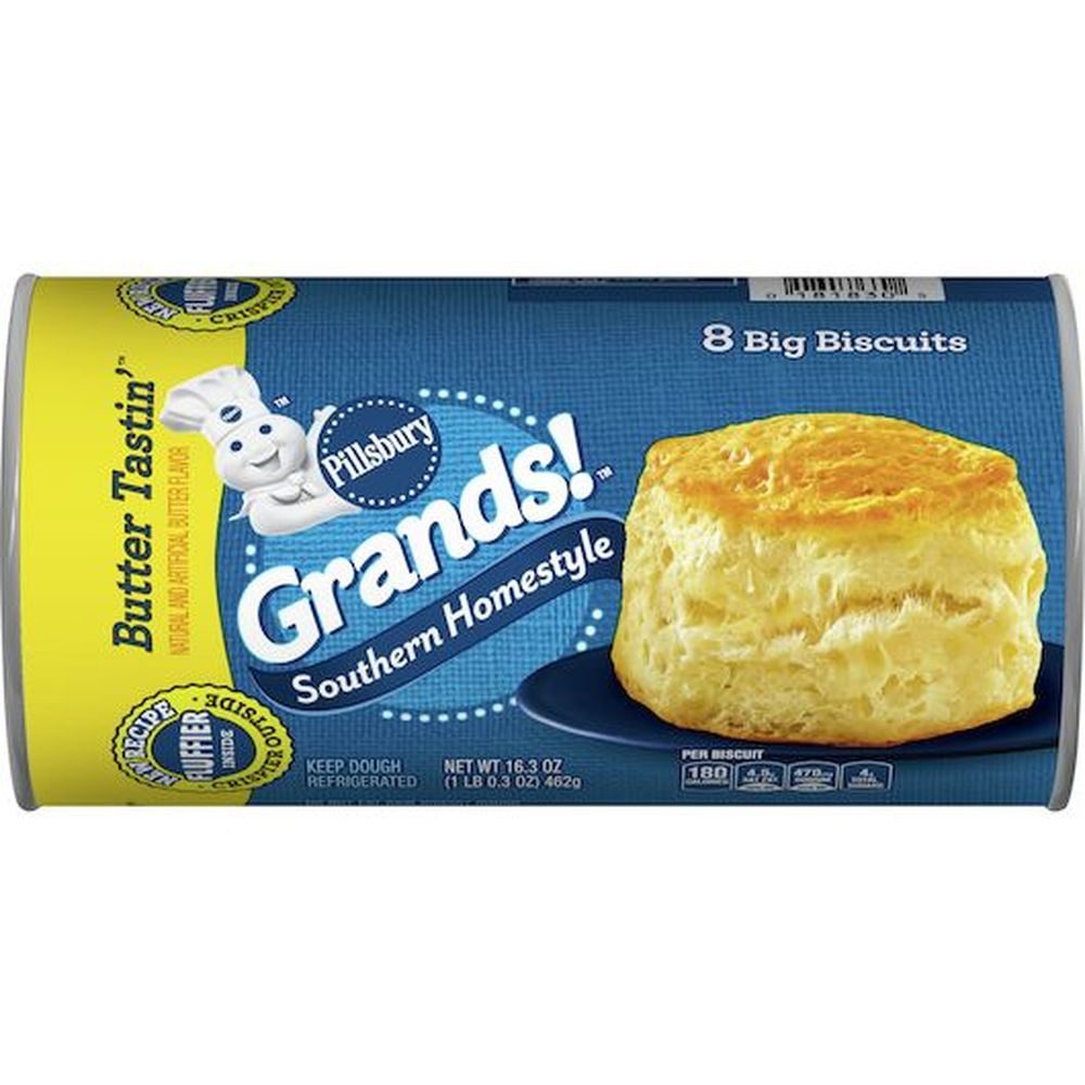 Pillsbury Grands Southern Homestyle Butter Tasting Biscuits, 16.3 Ounce -- 96 per Case.