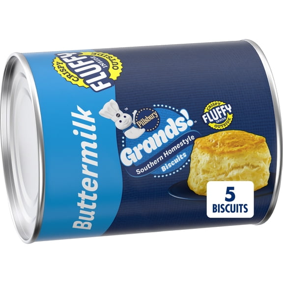 Pillsbury Grands! Southern Homestyle Buttermilk Biscuits, 5 Biscuits (Refrigerated)