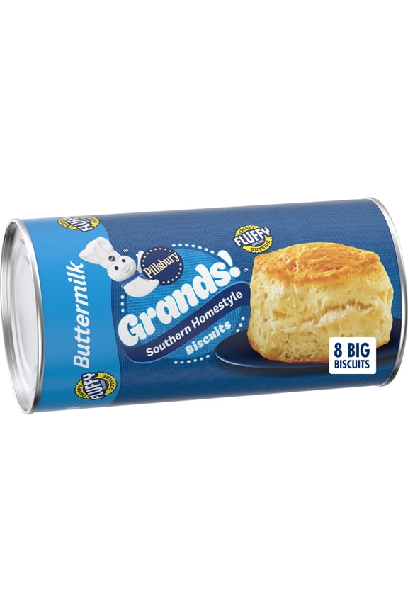 Grands Southern Homestyle Buttermilk Refrigerated Biscuit Dough, 8 Count, 16.3 oz