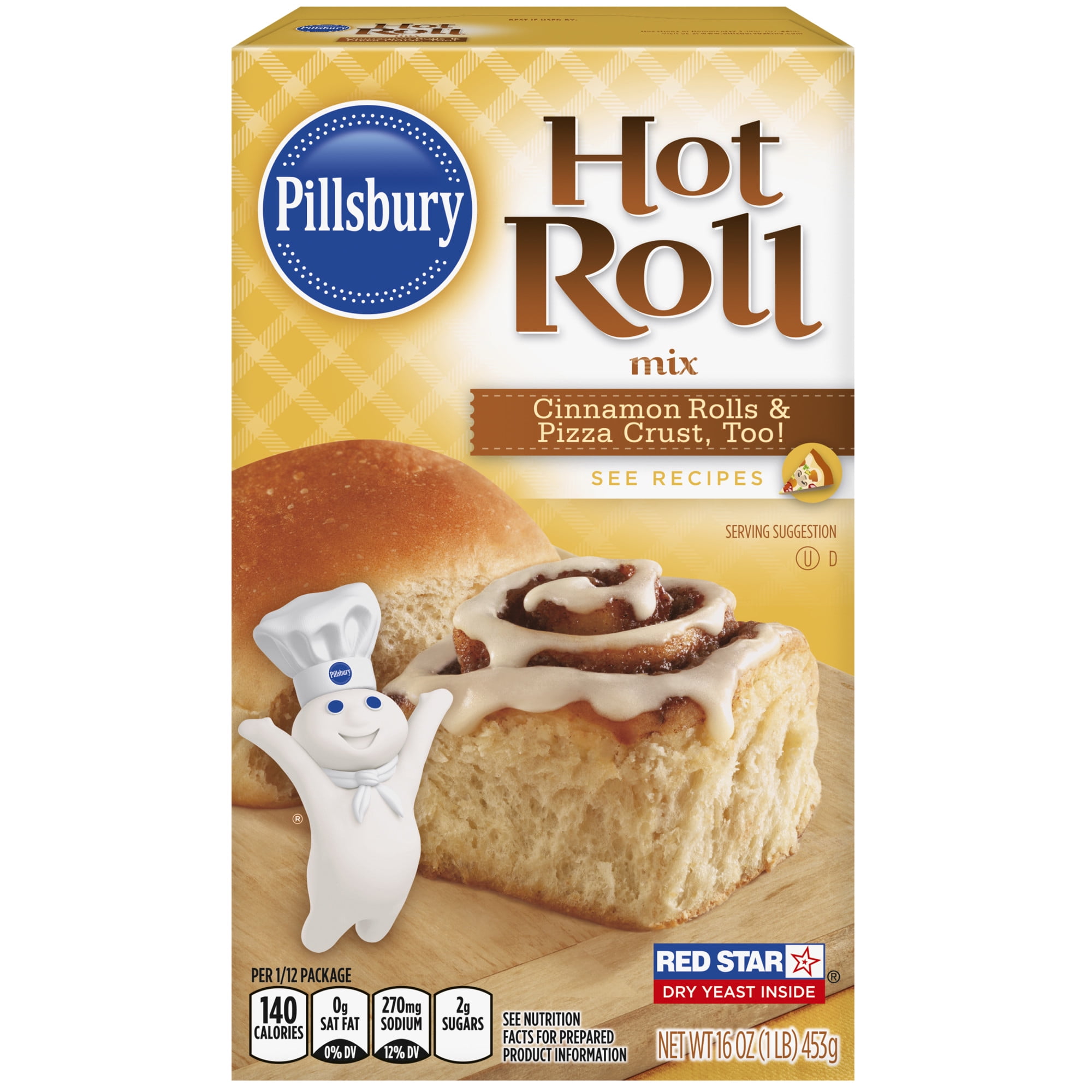 Pillsbury Hot Roll Mix, 16 oz Box