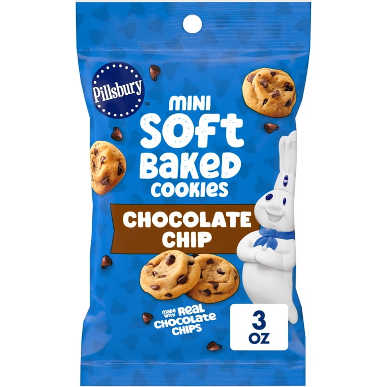 Pillsbury Mini Chocolate Chip Soft Baked Cookies, 3 oz - Walmart.com