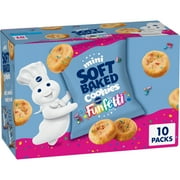 Pillsbury Mini Soft Baked Cookies, Funfetti, Snack Bags, 10 ct