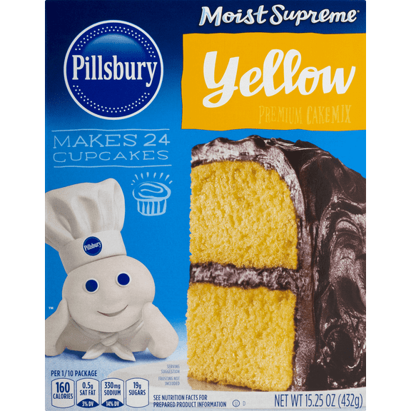 Pillsbury Moist Supreme Classic Yellow Premium Cake Mix, 15.25 oz