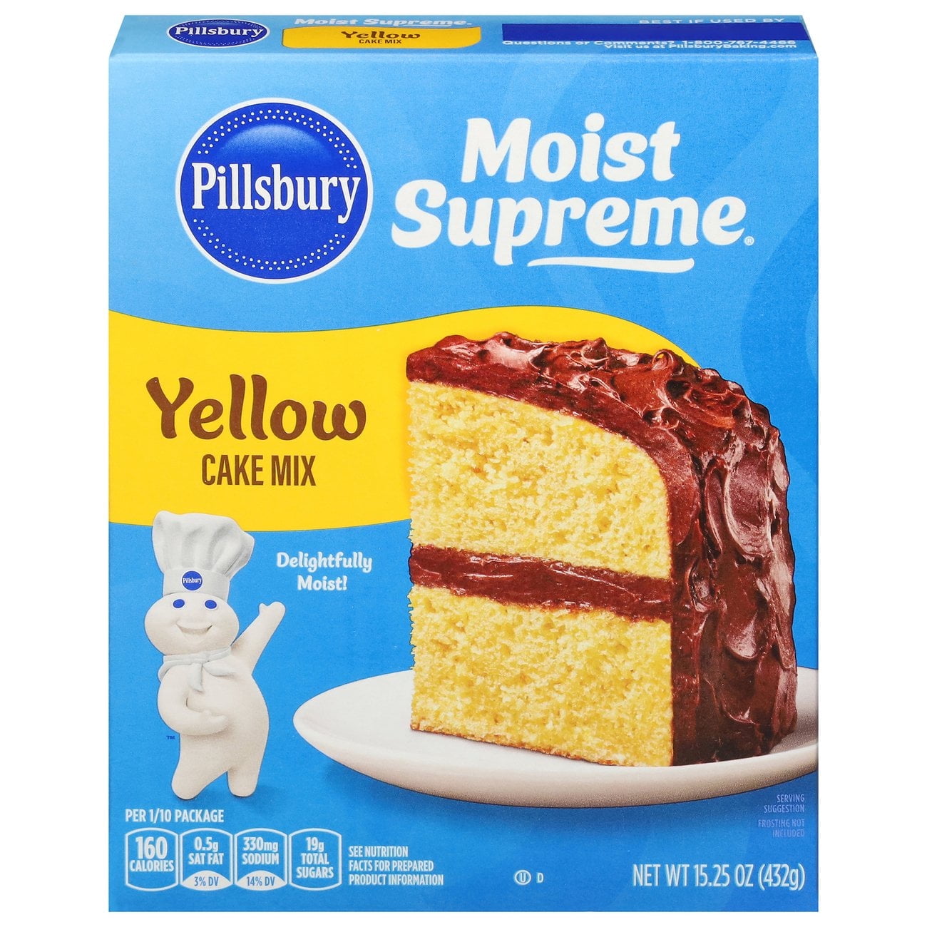 Pillsbury Moist Supreme Classic Yellow Premium Cake Mix - 15.25 oz