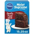 thumbnail image 1 of Pillsbury Moist Supreme Devil's Food Cake Mix, 15.25 oz Box, 1 of 15