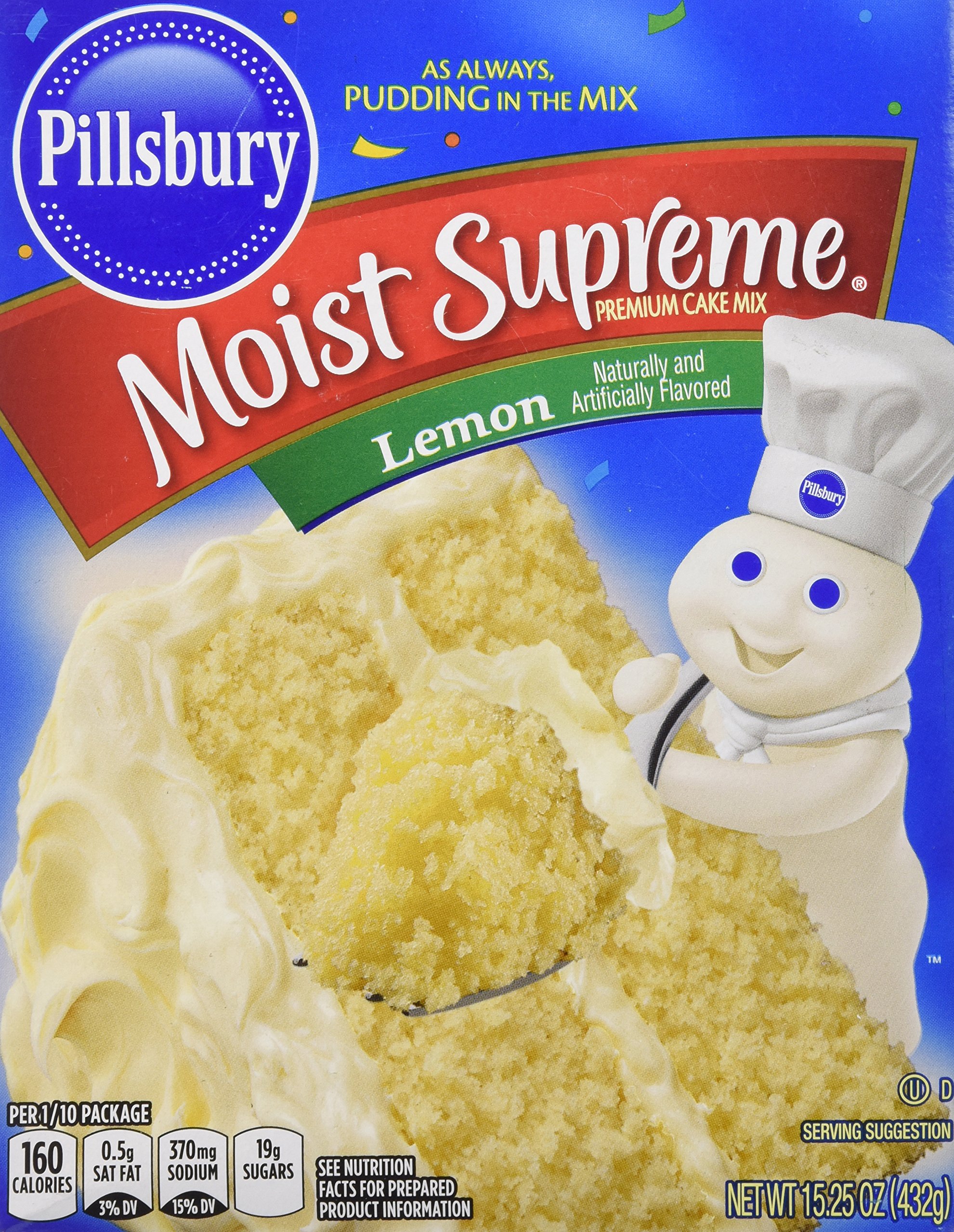 Pillsbury Moist Supreme Lemon Cake Mix 15.25 Oz