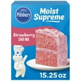thumbnail image 1 of Pillsbury Moist Supreme Strawberry Cake Mix, 15.25 oz Box, 1 of 16