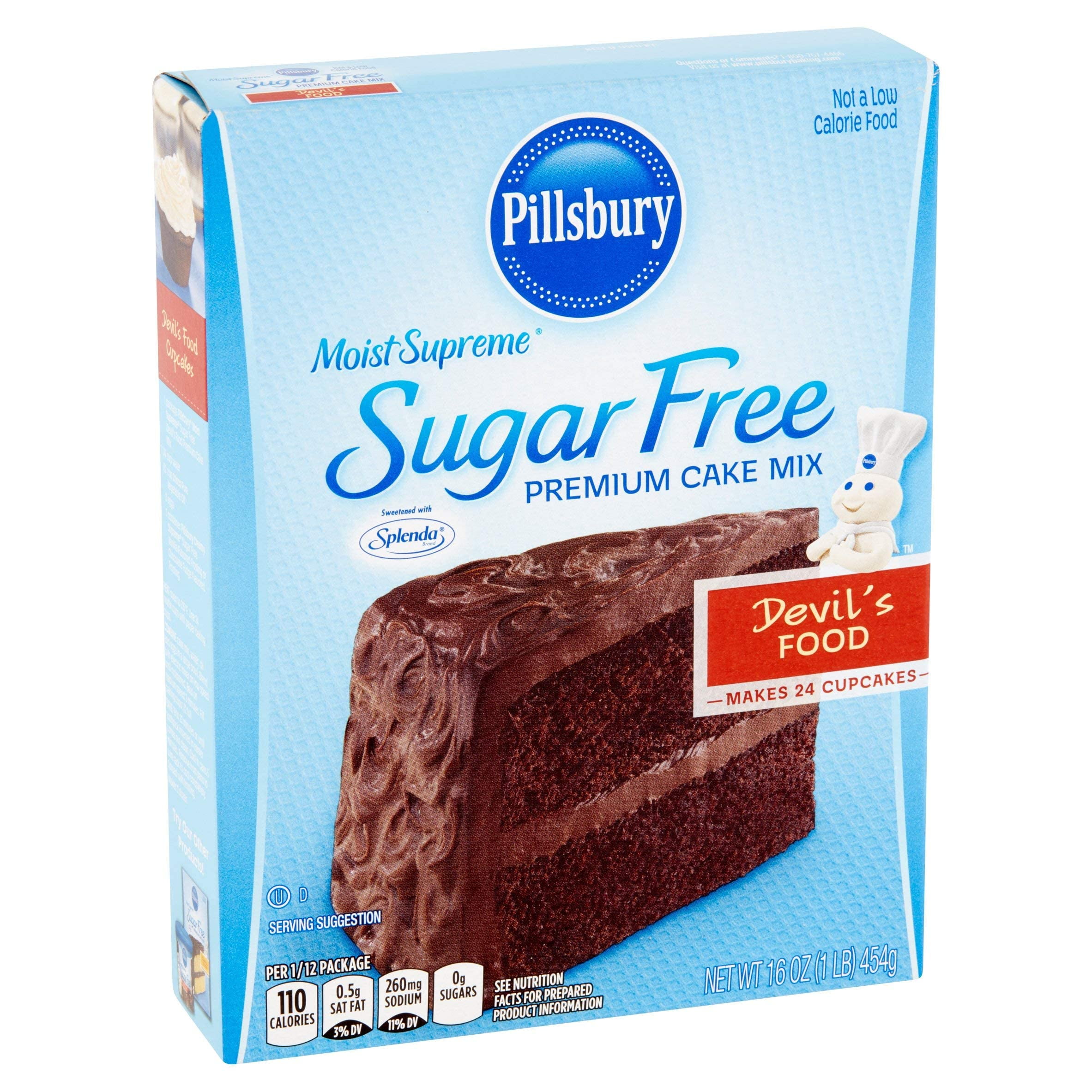 Pillsbury Moist Supreme Sugar Free Premium Cake Mix Devil,S Food