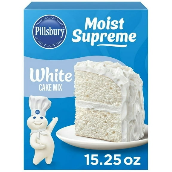 Pillsbury Moist Supreme White Cake Mix 15.25 oz (Pack of 2)