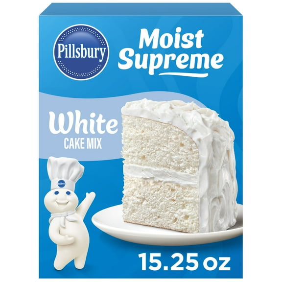 Pillsbury Moist Supreme White Cake Mix 15.25 oz (Pack of 6)