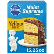 Pillsbury Moist Supreme Yellow Cake Mix, 15.25 oz Box