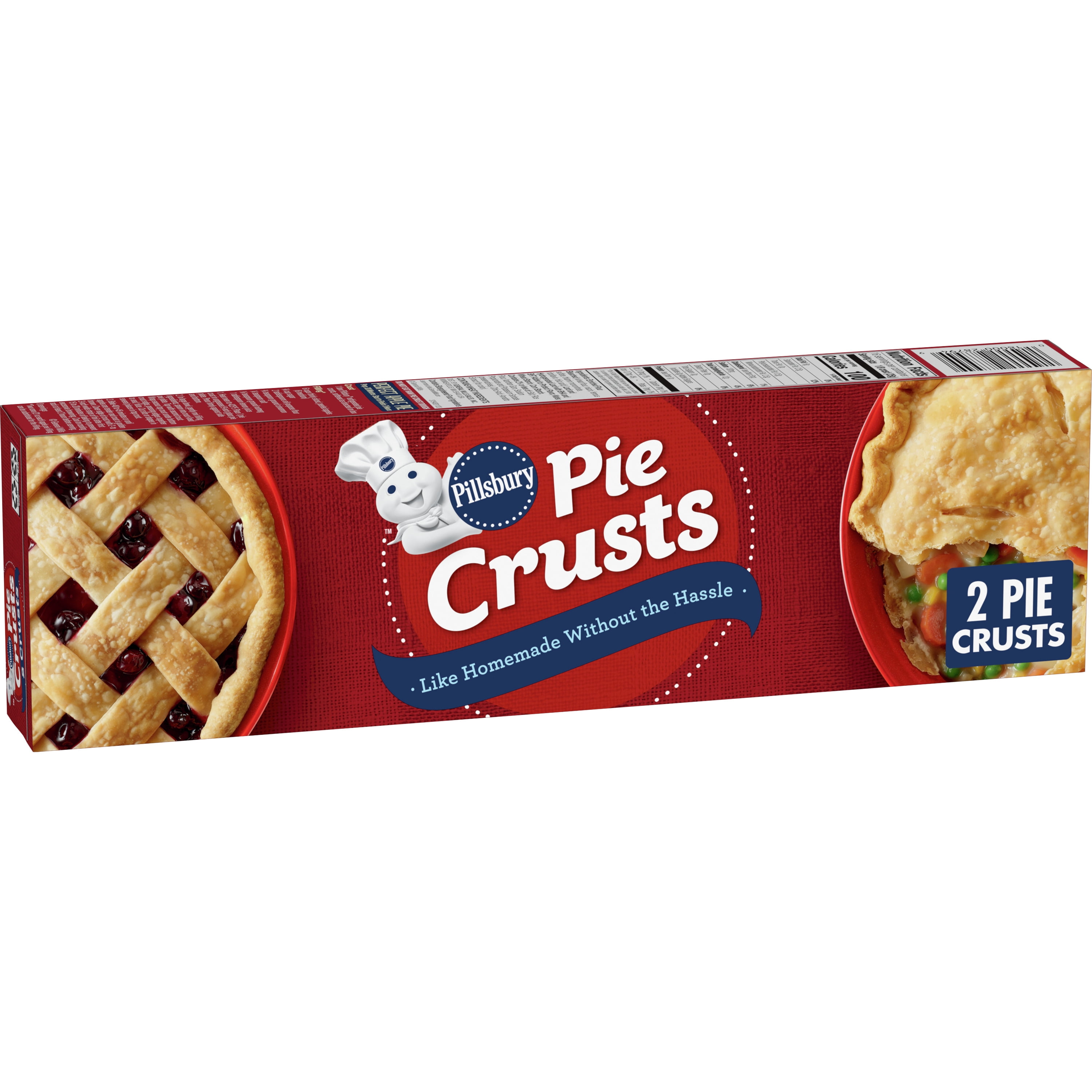 Pillsbury Premade Refrigerated Pie Crust Two Pie Crusts 14 1 oz