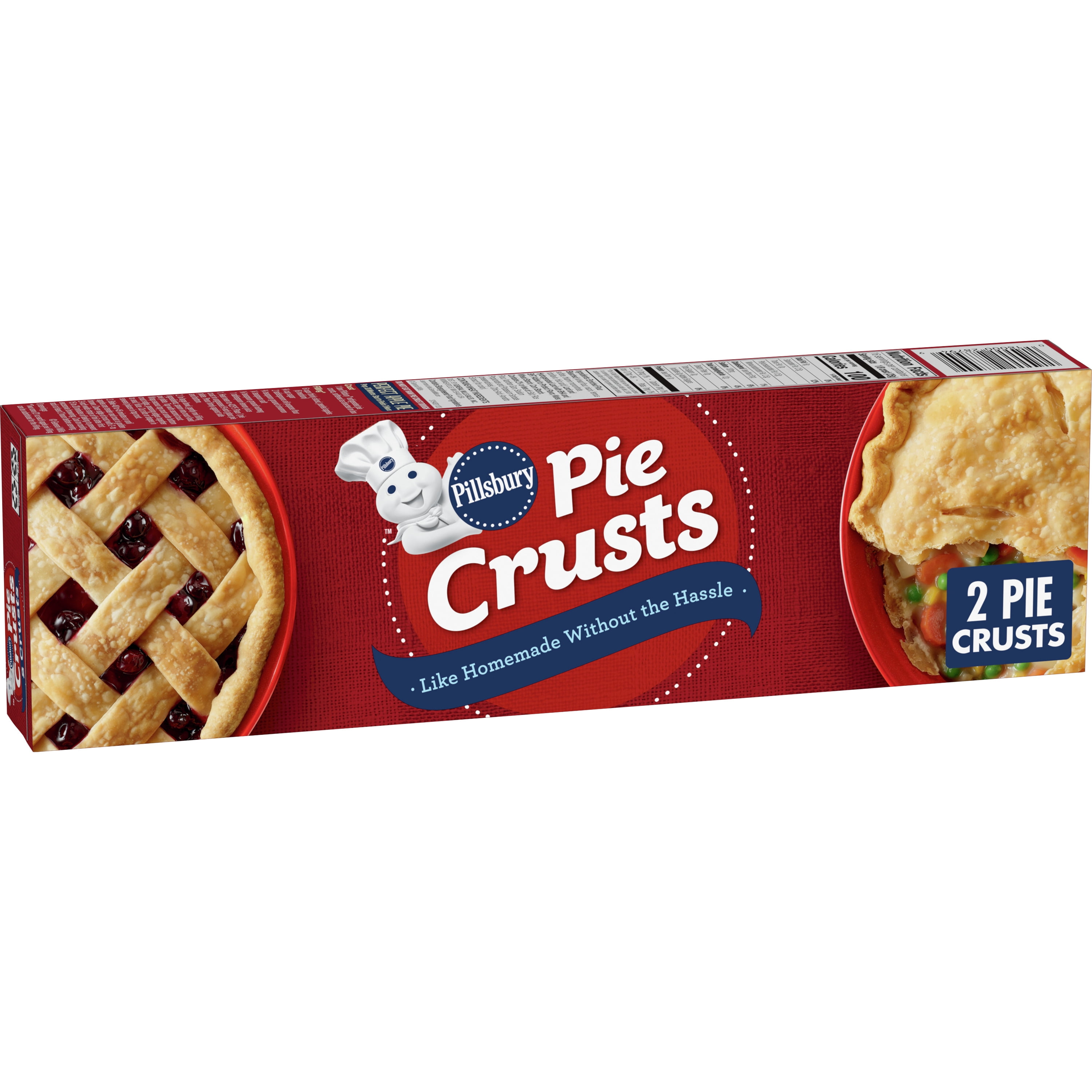 Pillsbury Premade Refrigerated Pie Crusts, 2 Count - Walmart.com