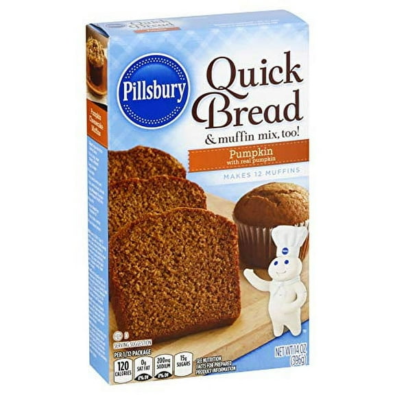 Pillsbury Pumpkin Quick Bread And Muffin Mix, 14 Ounce