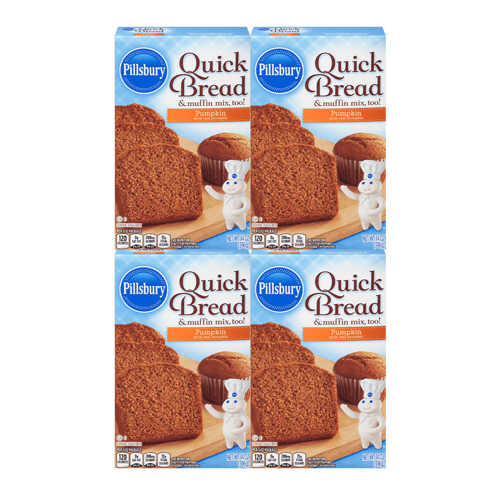 Pillsbury Pumpkin Quick Bread And Muffin Mix 14 Oz Palatize Pack Of 4