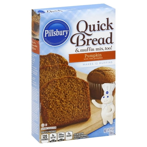 Pillsbury Pumpkin Quick Bread & Muffin Mix, 14 oz