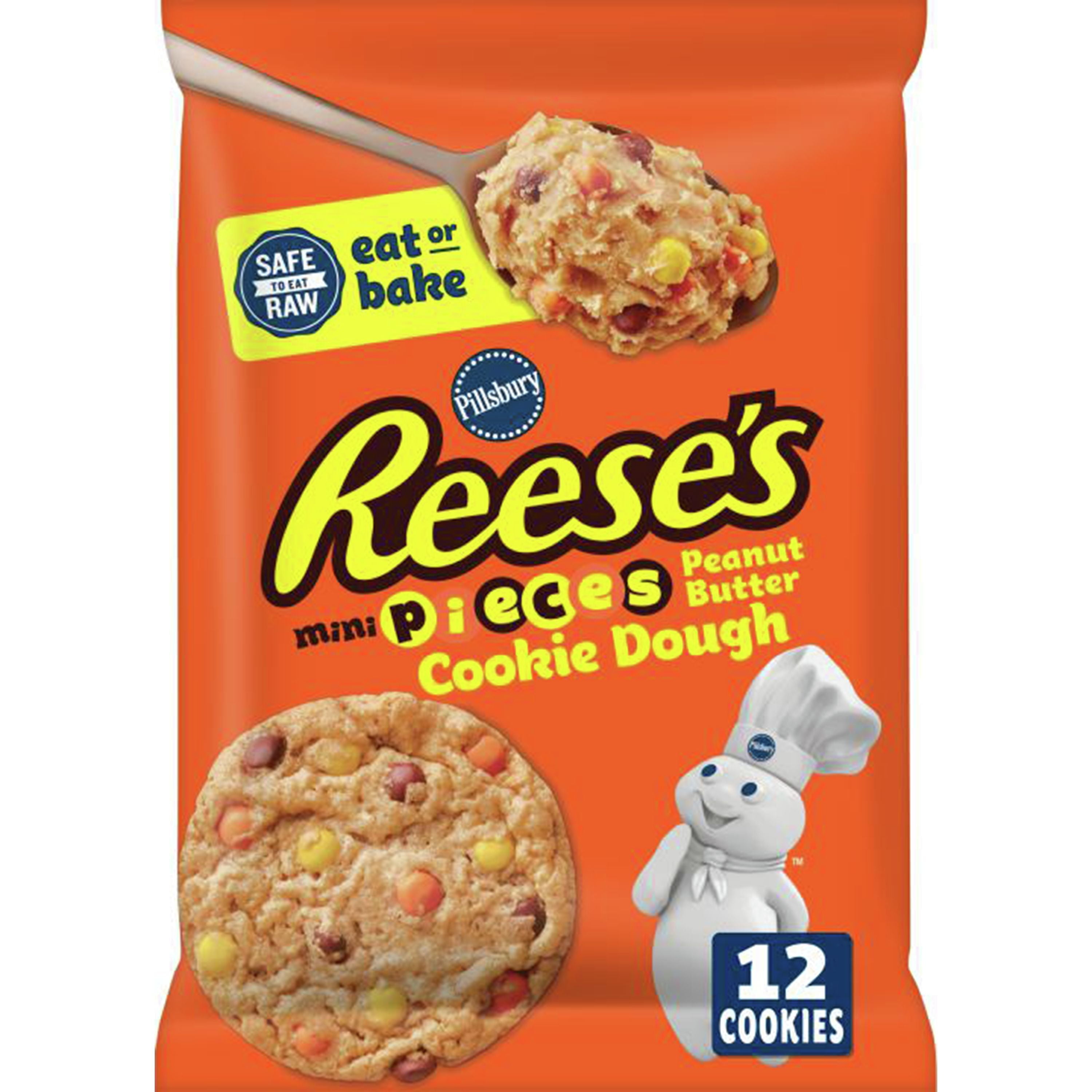 Pillsbury Ready To Bake Reese's Mini Pieces Peanut Butter Refrigerated