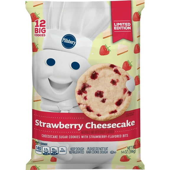 Pillsbury Ready To Bake! Strawberry Cheesecake Cookies 12 Count