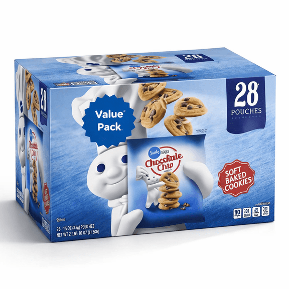 Pillsbury Soft Baked Mini Chocolate Chip Cookies, 1.5 oz., 28 pk.