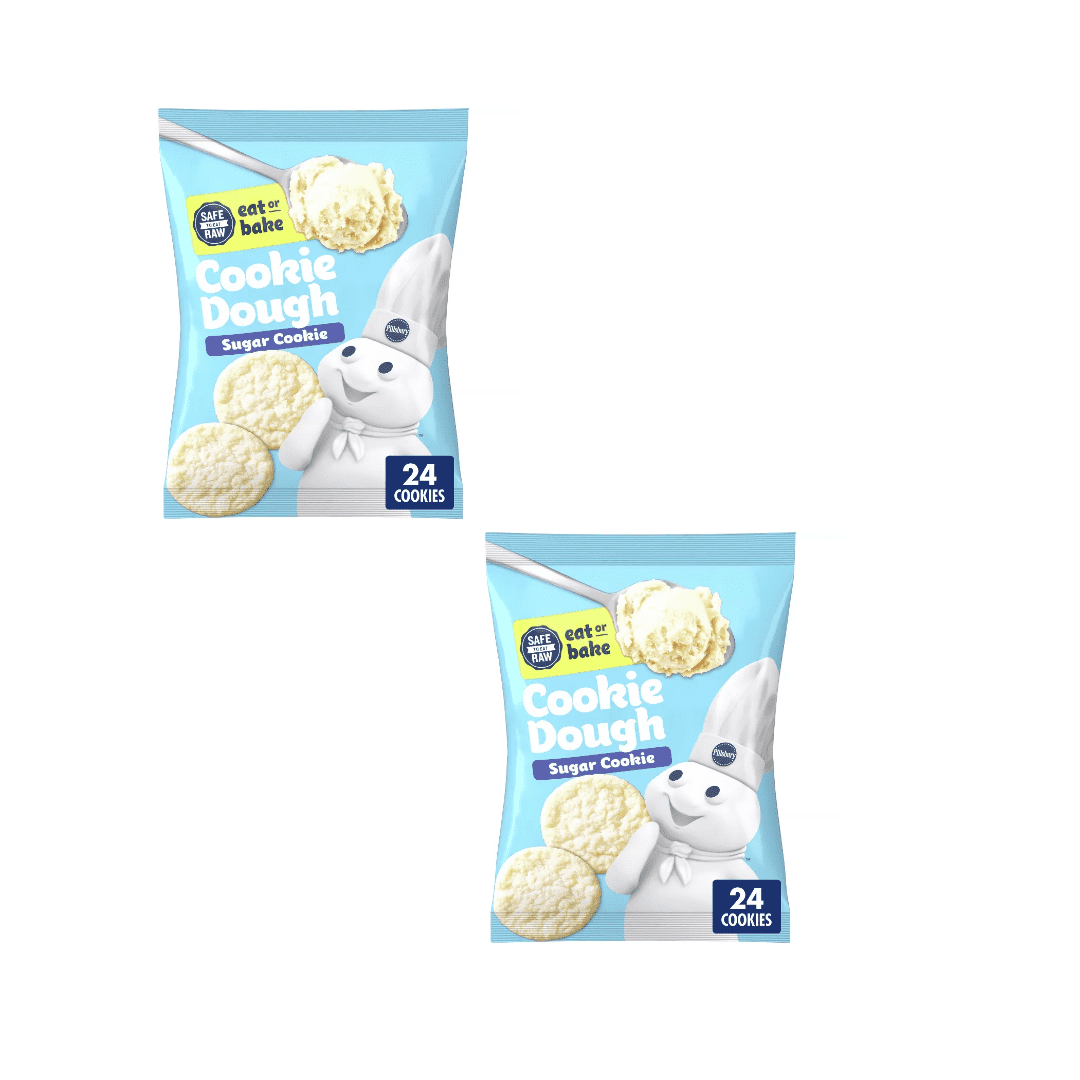 Pillsbury Sugar Cookie Cookie Dough Classic Sweet Dough For Cookies Easy Baking Pack Of 2
