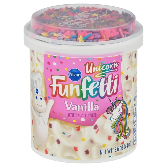 Pillsbury Unicorn Funfetti Vanilla Frosting - 15.6 oz