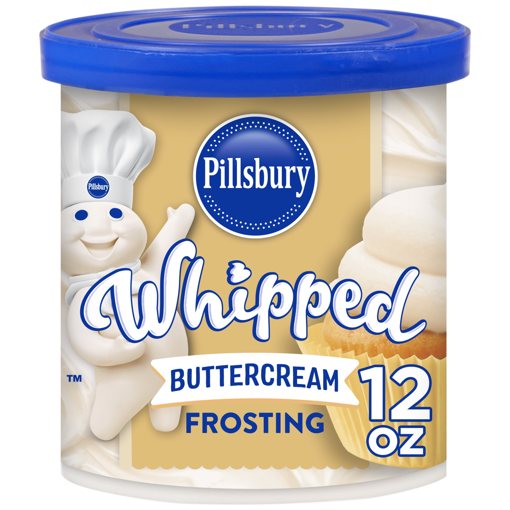 Pillsbury Whipped Buttercream Frosting, 12 oz Tub