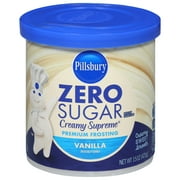 Pillsbury Zero Sugar Vanilla Frosting, 15 oz Tub