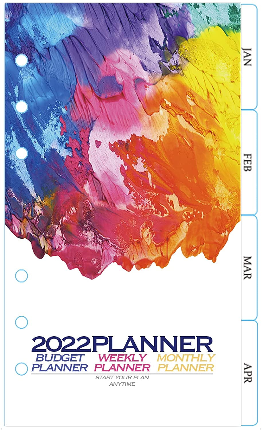 PillyBall A6 Weekly &amp; Monthly Planner Refill, 3-3/4" x 6-3/4" - Walmart.com