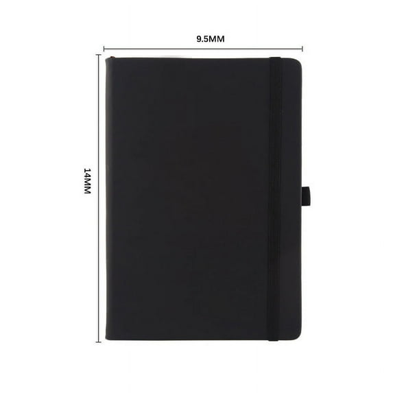 PillyBalla 1 Piece Pocket Notebook Diary with Pen Ring, 9.5cm x 14cm Mini Diary Notepad Small Notebook, 115g Premium Thick Paper A6