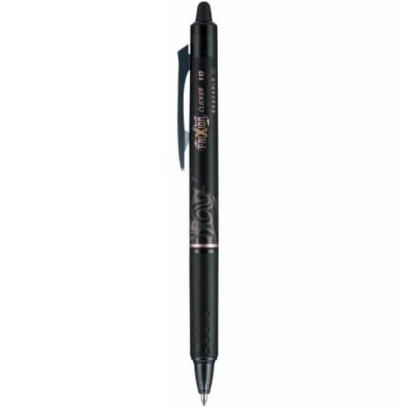 Pilot 11443 Frixion Clicker Erasable Retractable Black Gel Pen