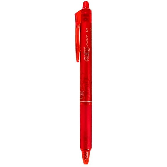 Pilot 11449 Frixion Clicker Erasable Retractable Red Gel Pen