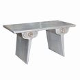thumbnail image 1 of Pilot 2-Drawer Writing Desk in Aluminum Cladding on Solid Wood, 1 of 2