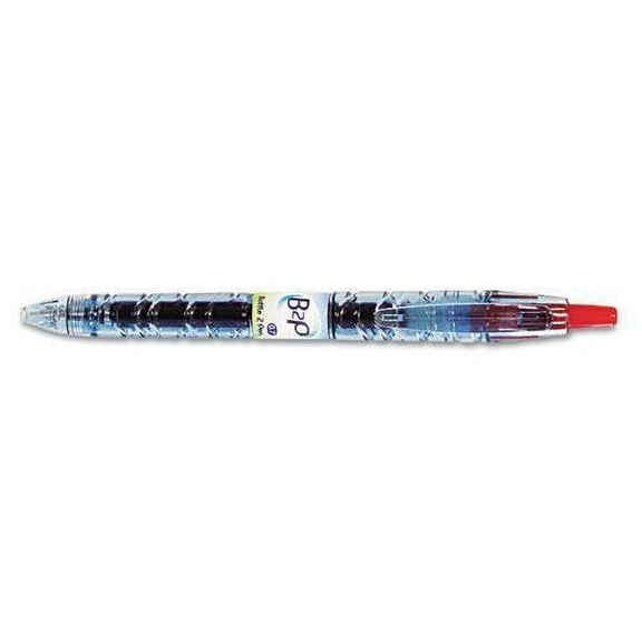 Pilot 31602 B2P Bottle-2-Pen Recycled Retractable Gel Ink Pen, Red Ink, .7mm, 12 pack