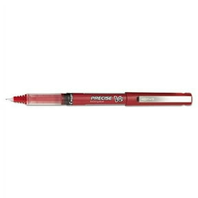 Pilot 35336 Precise V5 Roller Ball Stick Pen, Precision Point, Red Ink.5mm, Dozen