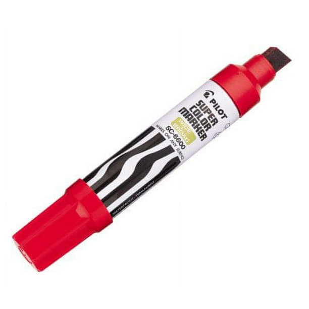 Jumbo Refillable Permanent Marker, Broad Chisel Tip, Red Jumbo Refillable Permanent Marker, Broad Chisel Tip, Red