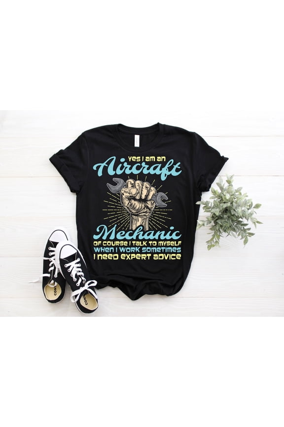 Pilot Airplane Mechanic Aviation Aircraft Funny T-Shirt, Vintage Flying Airline School Gifts Shirts, Aviators Planes, Mechanics School Tees